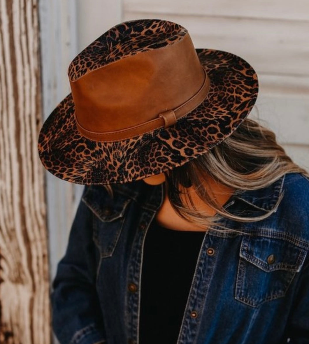 Leopard Western Style Chic Hat