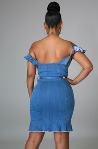 Sassy Queen Denim Dress