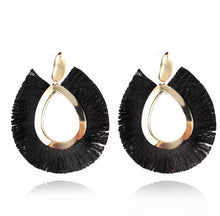 Load image into Gallery viewer, Tear Drop Tassel Earrings
