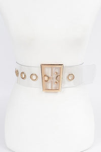 Plus Size Chic Transparent Wide Belt