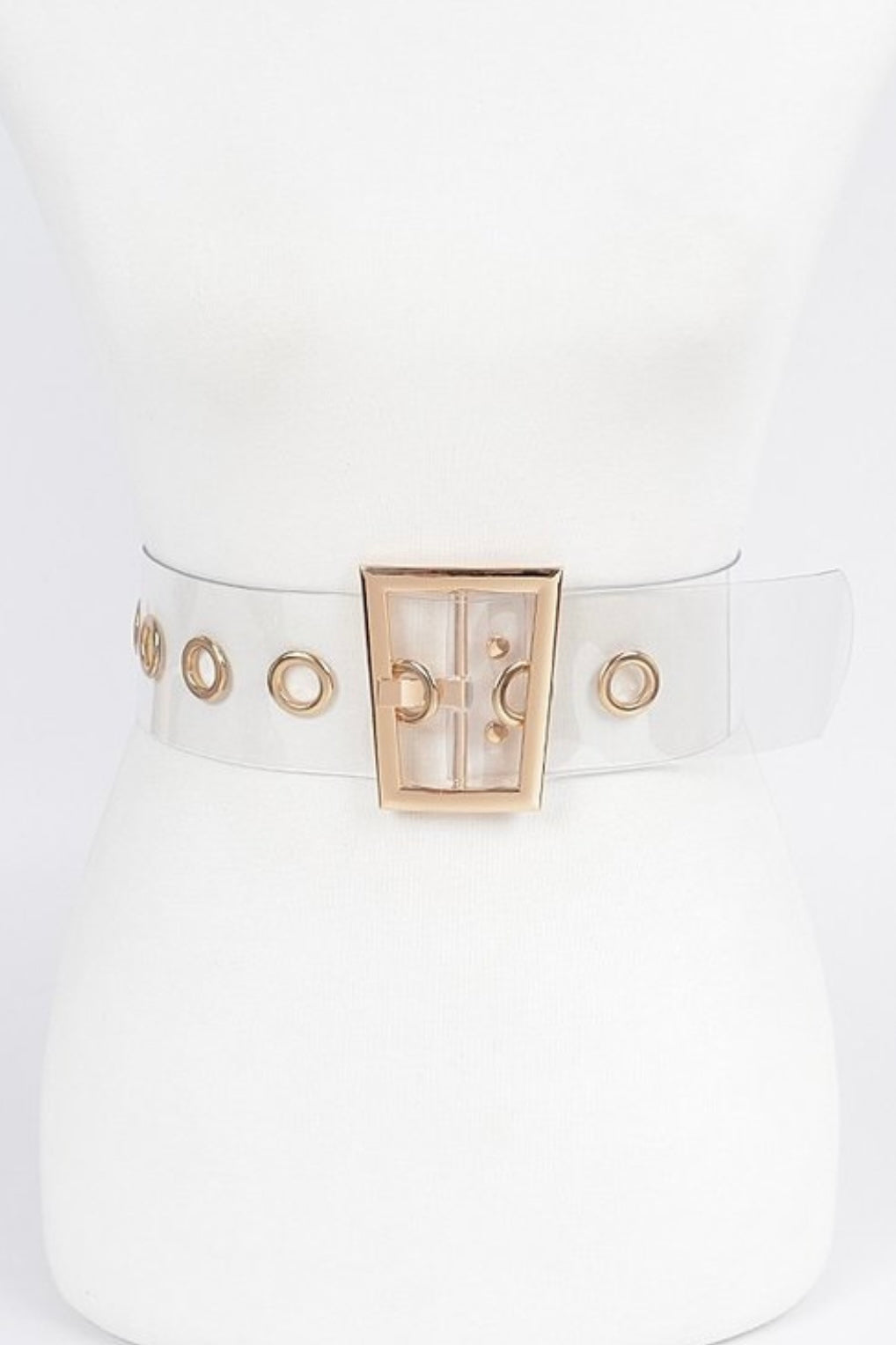 Plus Size Chic Transparent Wide Belt