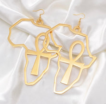 Load image into Gallery viewer, Africa Ankh Love Earrings
