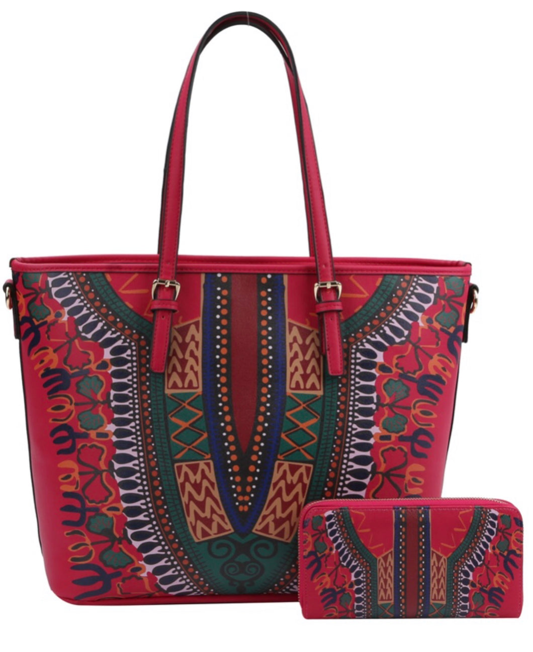 Dashiki Handbag w/matching wallet