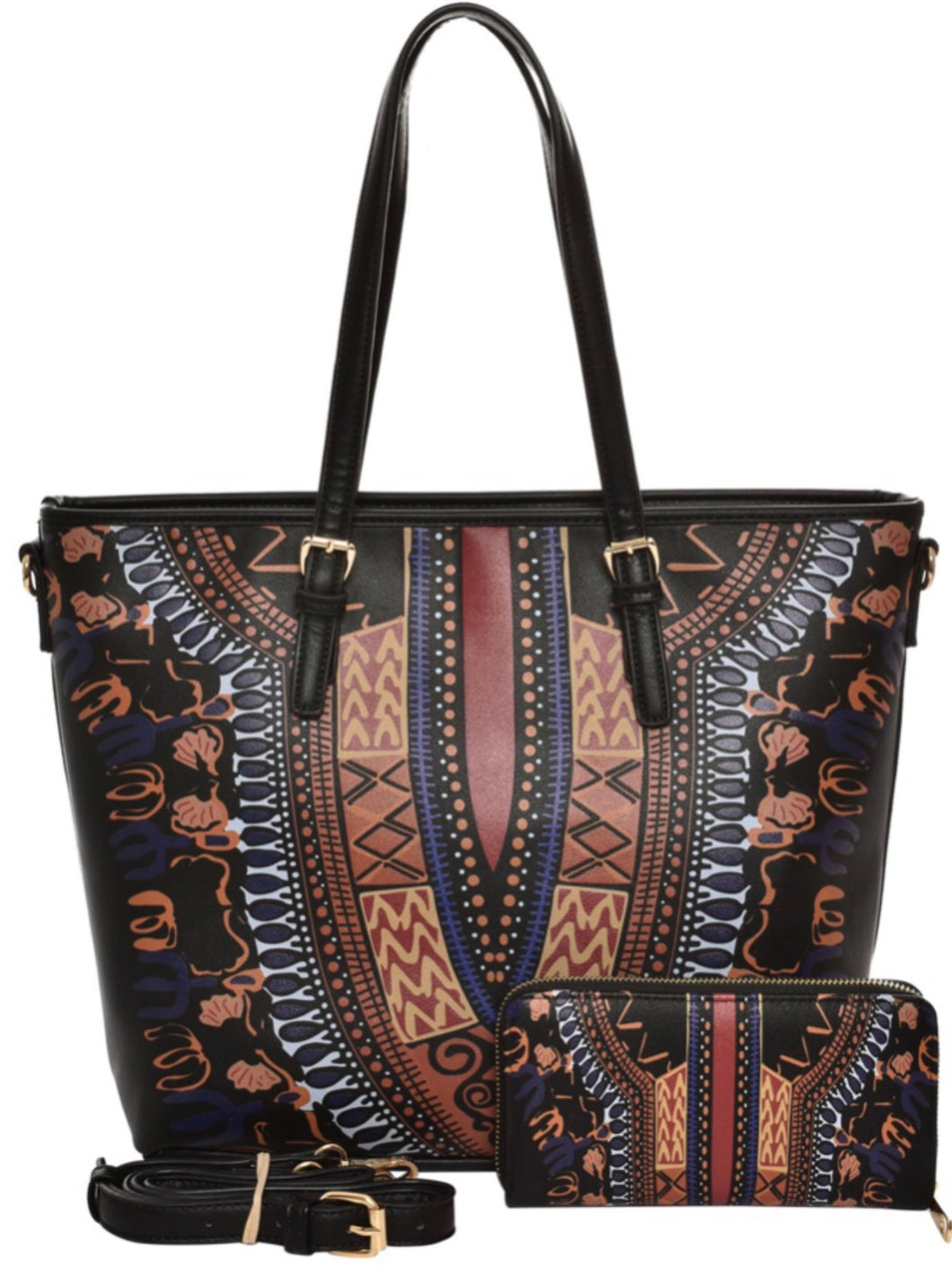 Dashiki Handbag w/matching wallet