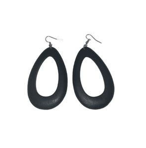 Tear Drop Wooden Earrings