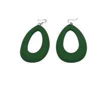 Load image into Gallery viewer, Tear Drop Wooden Earrings
