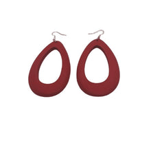 Load image into Gallery viewer, Tear Drop Wooden Earrings
