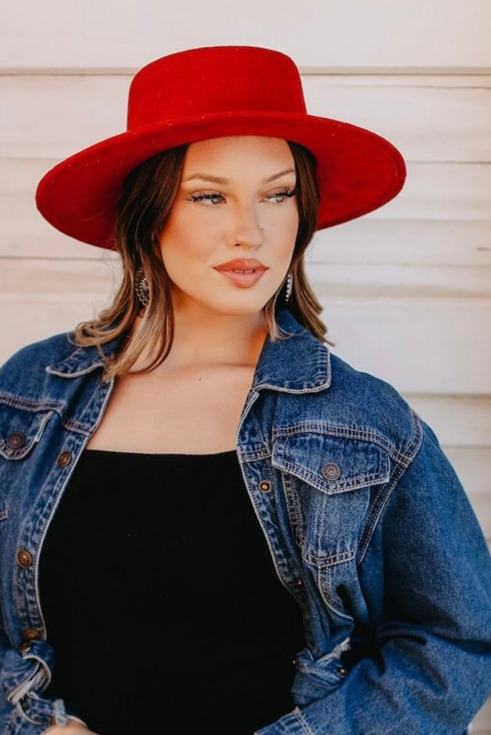 Fire Red Chic Style Hat